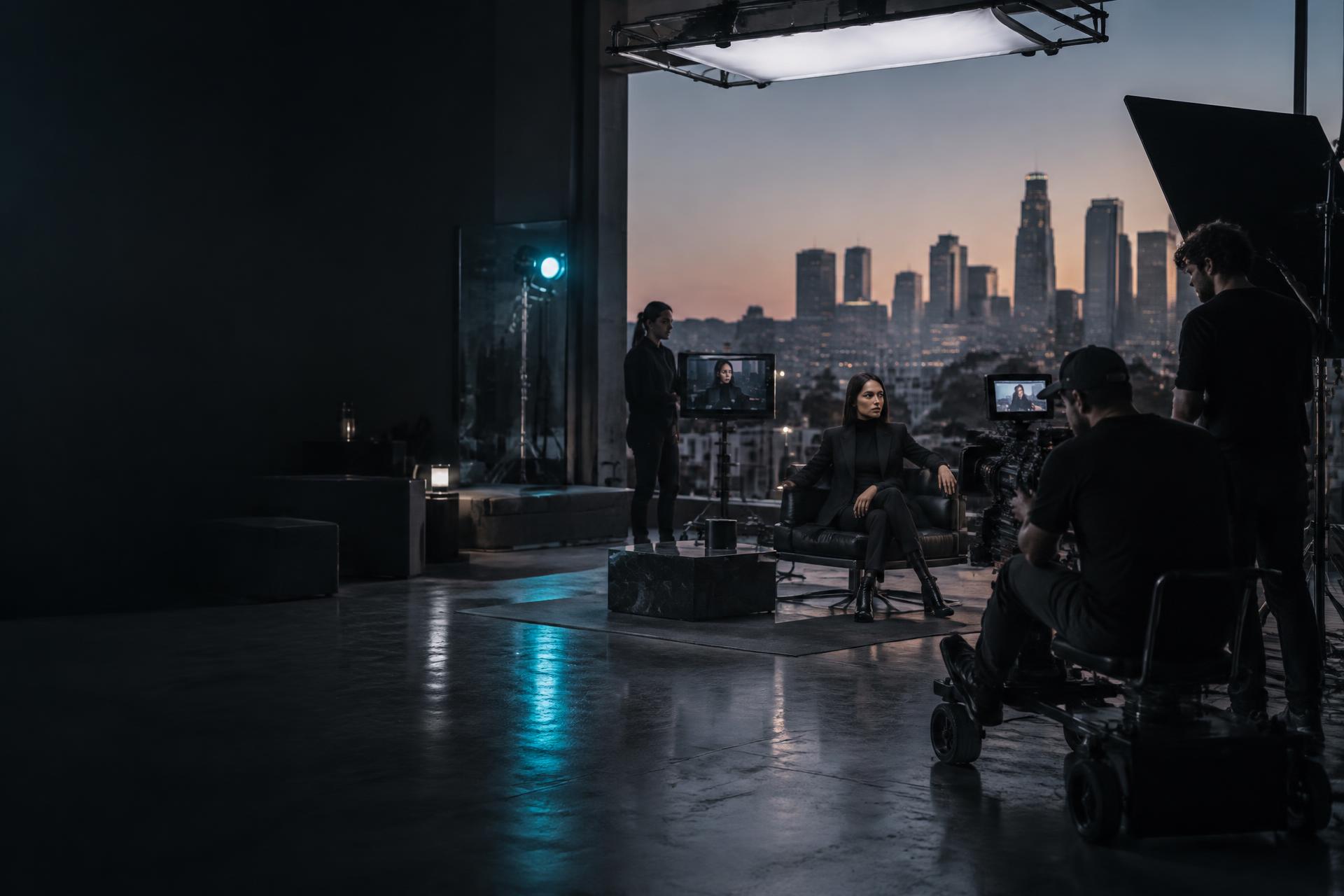 REFLEX commercial production in a Los Angeles studio